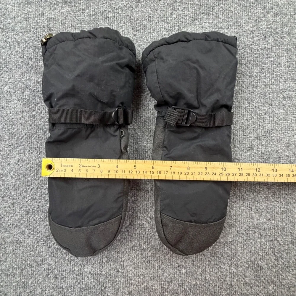 Hotfingers Wells Lamont Youth Large Black Snow Mittens Adjustable Winter‎ Gloves